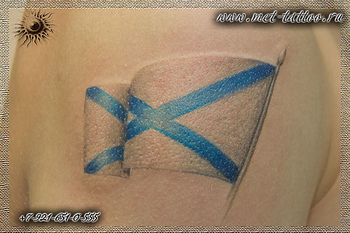 татуировка флаг